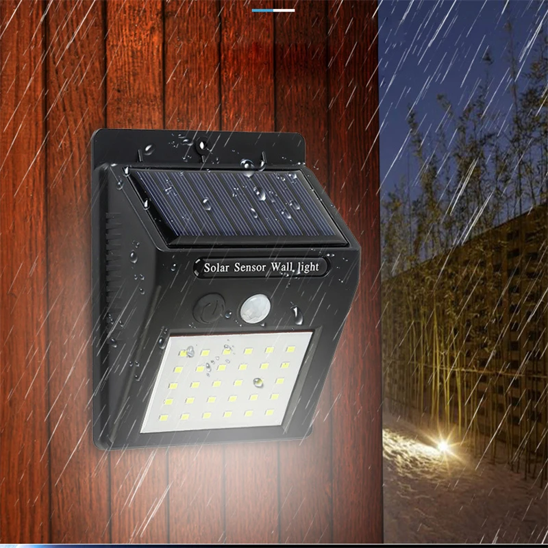 

LED flashlight outdoor sensor wall waterproof solar garden street light sensor automatically lamp motion public road Night blubs