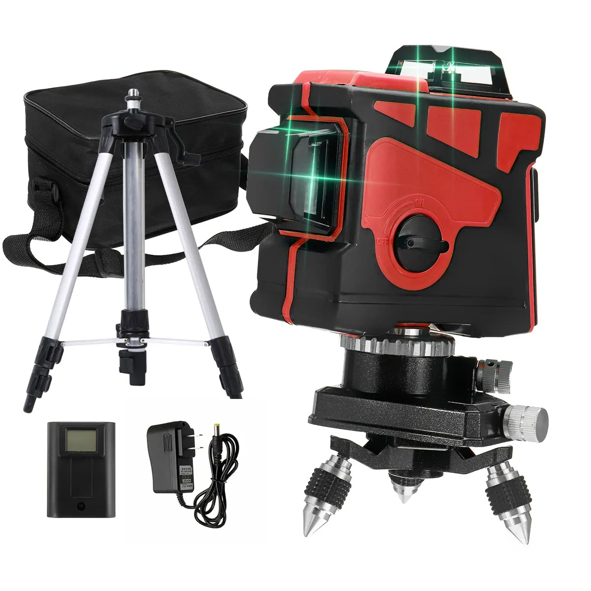 

Precision Laser Level 12 Lines 3D Self-Leveling 360 Horizontal 1.5M Tripod Vertical Cross Super Powerful Green Laser Beam Line