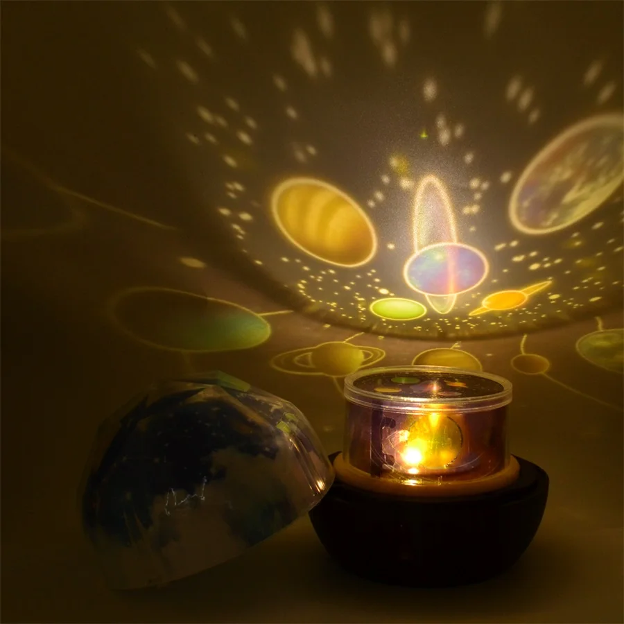 Фэнтези Вселенная светодиодный волшебный проектор лампа вращающаяся Планета Звезда день рождения ночной Светильник Рождество Свадьба Вечеринка Детские игрушки подарок