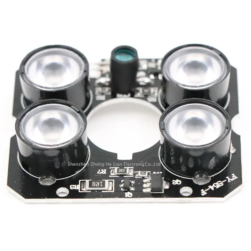 90 degrees CCTV Accessories infrared light 4 pcs Array IR LED board Surveillance cameras night vision Size 52mm * 46.5mm