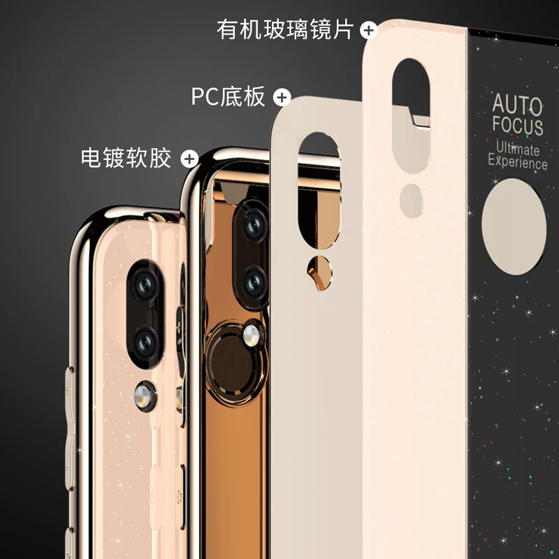 Чехол YonLinTan чехол для HuaWei Honor 8X 8 X play Роскошные блестящие чехлы из закаленного