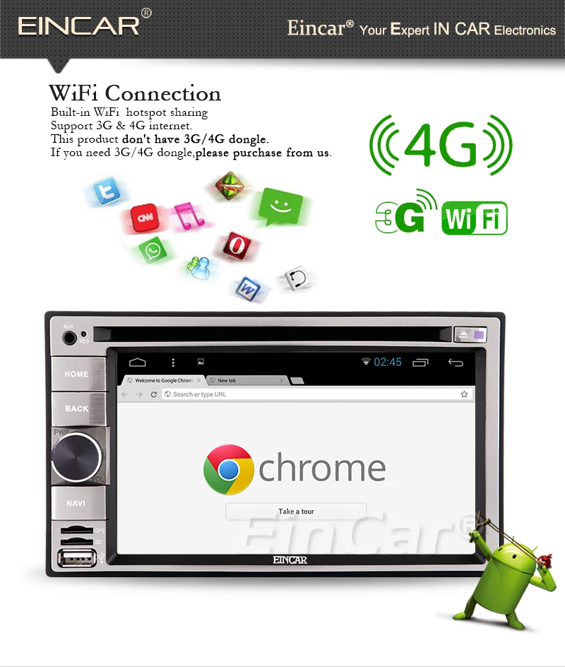 Flash Deal Android 5.1 Quad Core Car Auto Radio Stereo 2Din In Dash Head Unit GPS Navigation Radio Phone Link Bluetooth SWC USB SD WIFI AUX 3