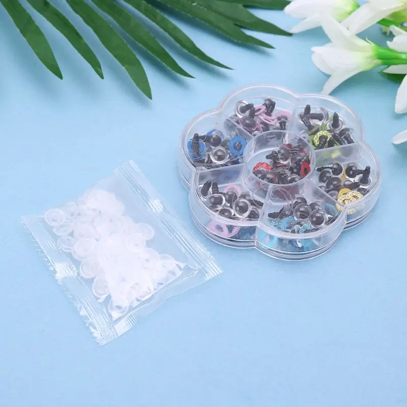 70 шт 10 мм/0.39in DIY кукла марионетка пластиковые глаза безопасности шайбы колодки