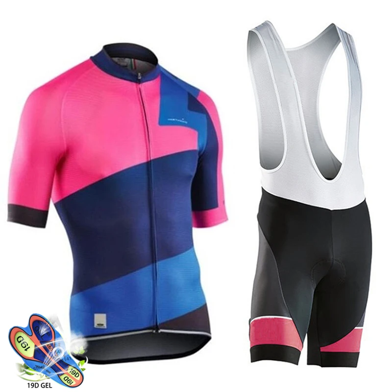 Unisex Cycling Jersey Set 2019 Pro Team Nw Bicycle Cycling Clothing Ropa Ciclismo Hombre Mtb Mountain Bike Summer Bib Shorts Set