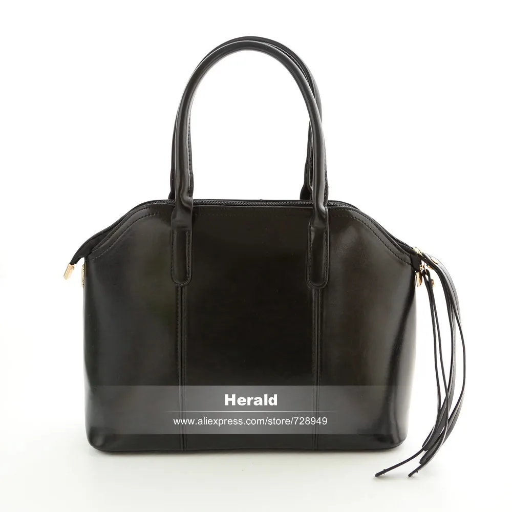 New Arrival Wax oiled Composite leather Bag Women Handbag Shoulder Crossbody Bag Handbag+Messenger Bag+Purse+Wallet 4 sets 6