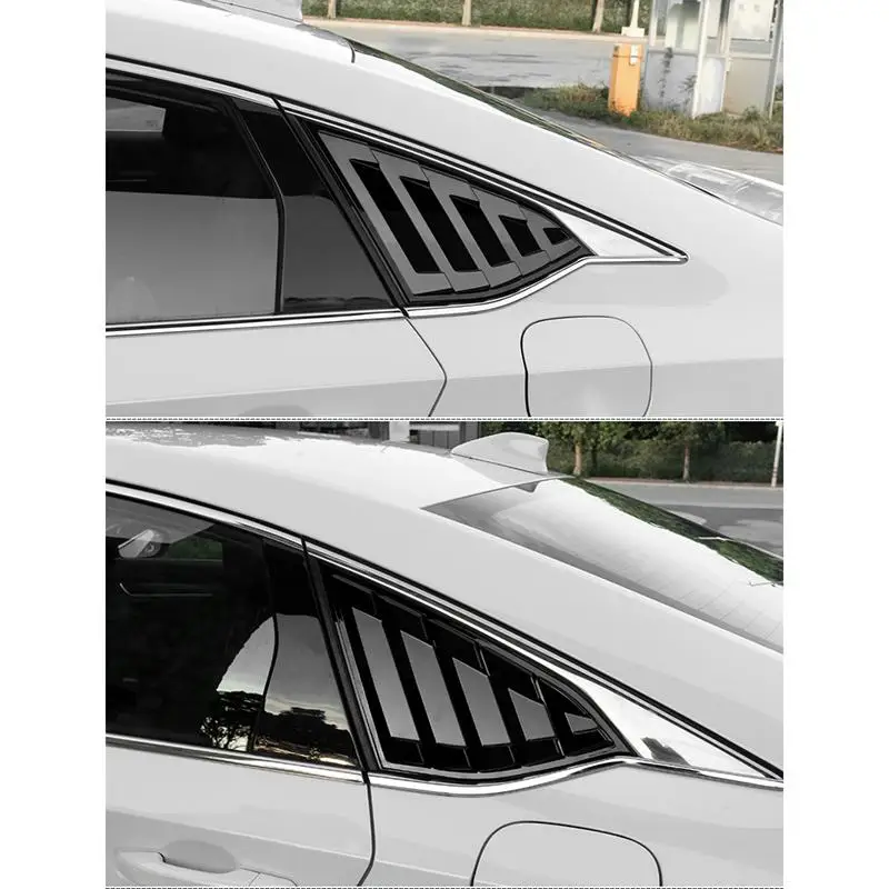 2 шт. глянцевая черная Автомобильная задняя четверть панель боковое вентиляционное окно жалюзи для Honda Accord автомобильные внешние аксессуары