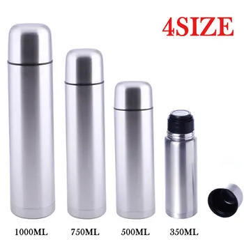 

NEW STAINLESS STEEL BULLET VACUUM THERMOS FLASK HOT&COLD - 350/500/750/1000ML