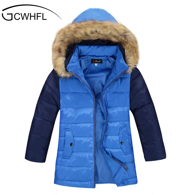 

High Quality Boys Thick Down Jacket 2018 Winter New Children Warm Detachable Cap Coat Clothing Kids Hooded Down Outerwear