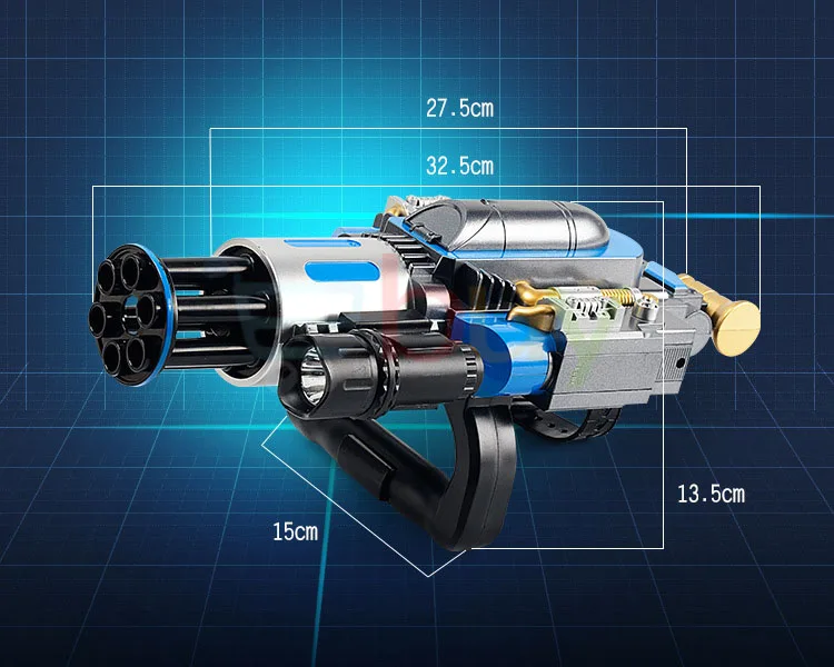Электрические телескопические всплески гатлинг водные пушки игрушечные пистолеты воздушные мягкие пули оружие для детей мальчик Открытый CS игры Пейнтбол подарки