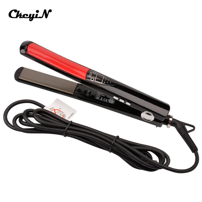 LCD Display Ceramic plates Flat Iron Straightening Irons Styling Tools