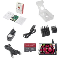 Raspberry Pi 3 B Model B Board+3.5 Touch Screen+Acrylic Case+8GB TF Card+2pcs Heat Sink+2.5A Power Supply with Switch+HDMI cable