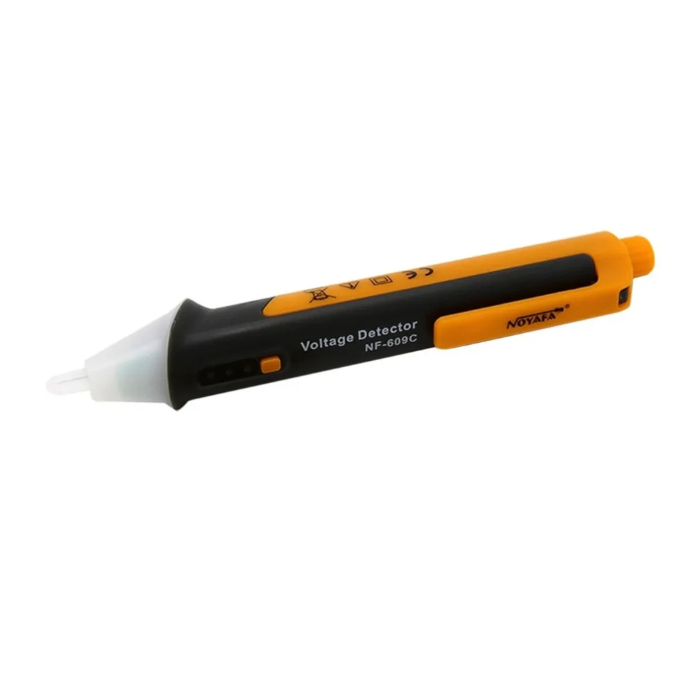 

Non Contact Electric Voltage Detector Sensitivity Adjustable 50-1000V with LED Flashlight Low battery Warning Tester NF-609C