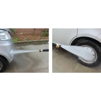 

Two Holes Water Straight Fans Adjustment Nozzle High Pressure Car Wash Water Gun Head