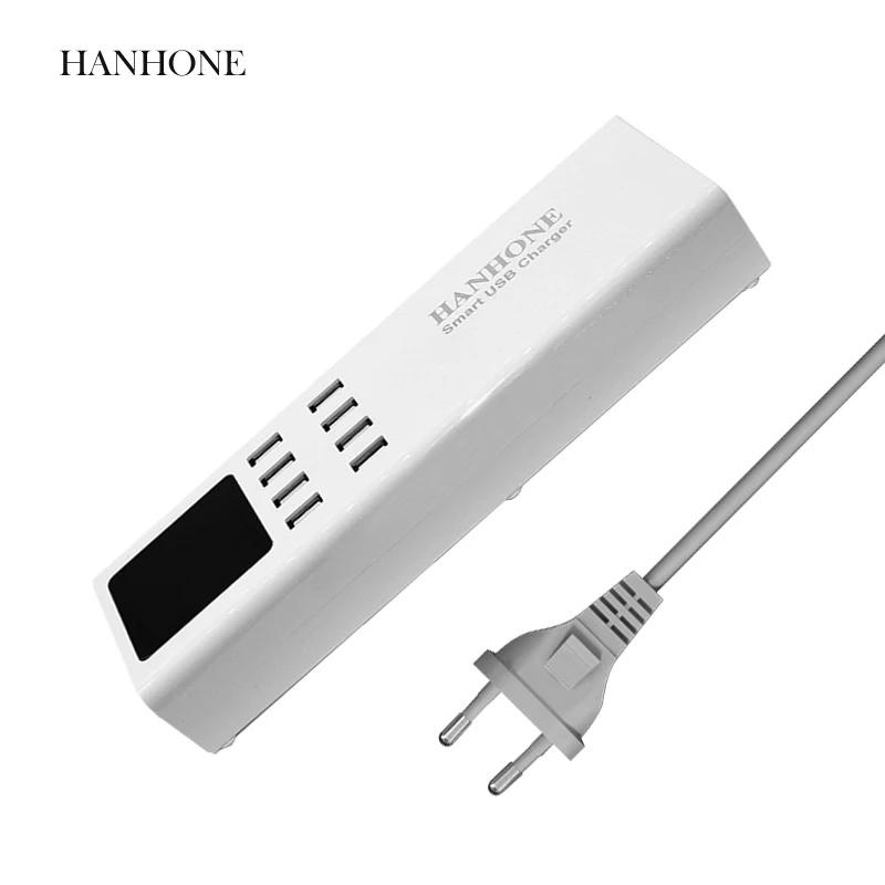 Smart USB Charger 8 USB Ports Led Display US EU UK Plug Travel AC Power Strip Adapter Socket For Cellphone Tablet Chargers (5)