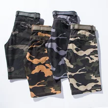 Лето мужские шорты мужские повседневные камуфляжные мужские шорты Карго армейские рабочие шорты Homme хлопковые шорты с несколькими карманами плюс размер 38