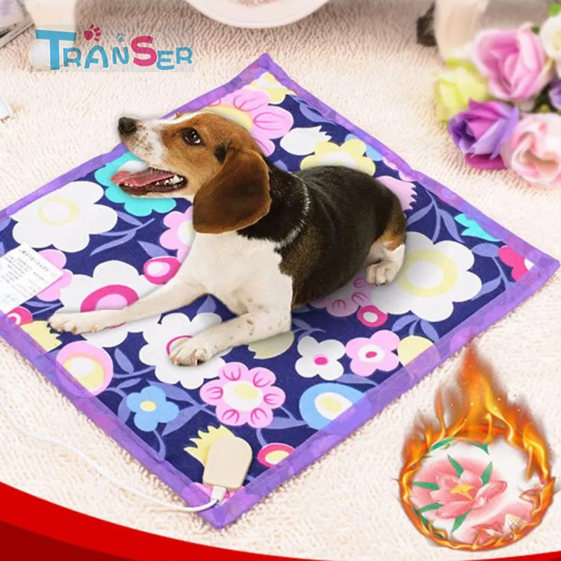 

Transer Funny Creative Hot Sale 40*40cm Pet Warm Electric Heat Heated Pad Mat Blanket Bed Dog Cat High Quality HOT SALE Feb9