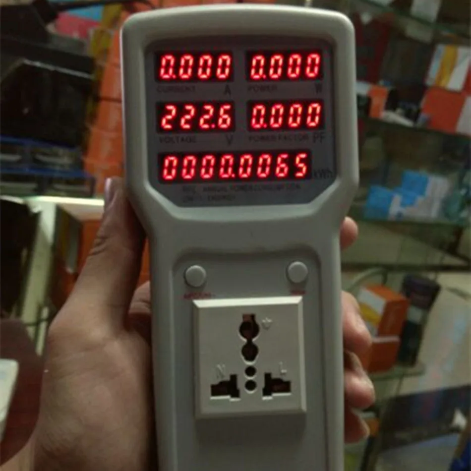 HandheldPowerMeterAnalyzerLEDMeteringSocketMeasurableCurrentvoltageFactorFireWire