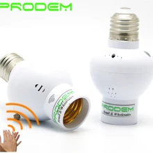 Новое поступление PRODEM бренд 10 Упаковка голосовой датчик E27 винт держатель E27 адаптер Noice Управление> 45 дБ 45 используется в коридоре лобби