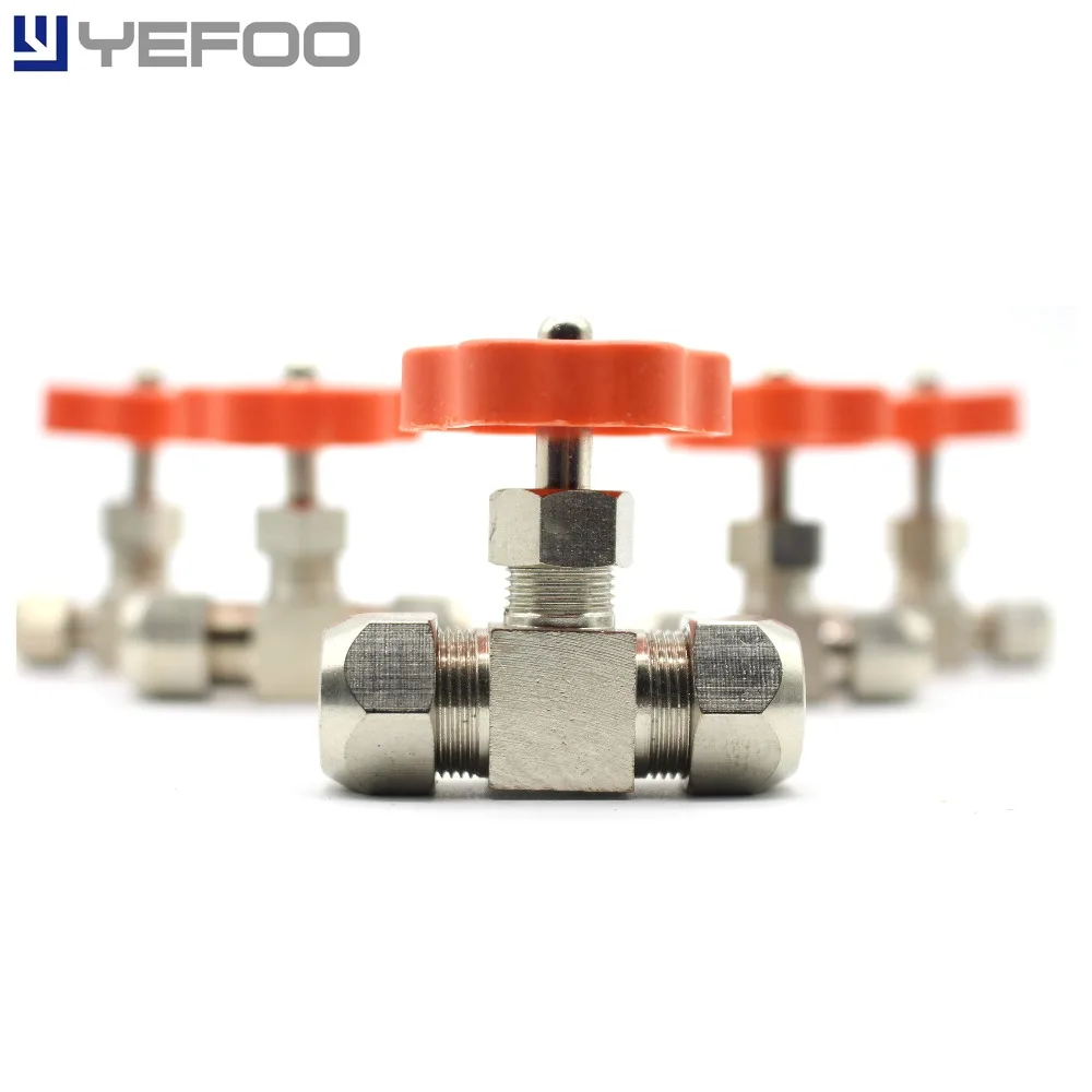 5 Pcs All Bronze High Quality Clamps Needle Valves Copper Tube Ball