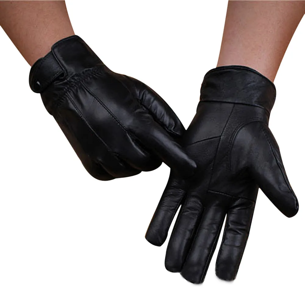 Winter Gloves Men Luxurious Winter Super Driving Warm Mens Leather