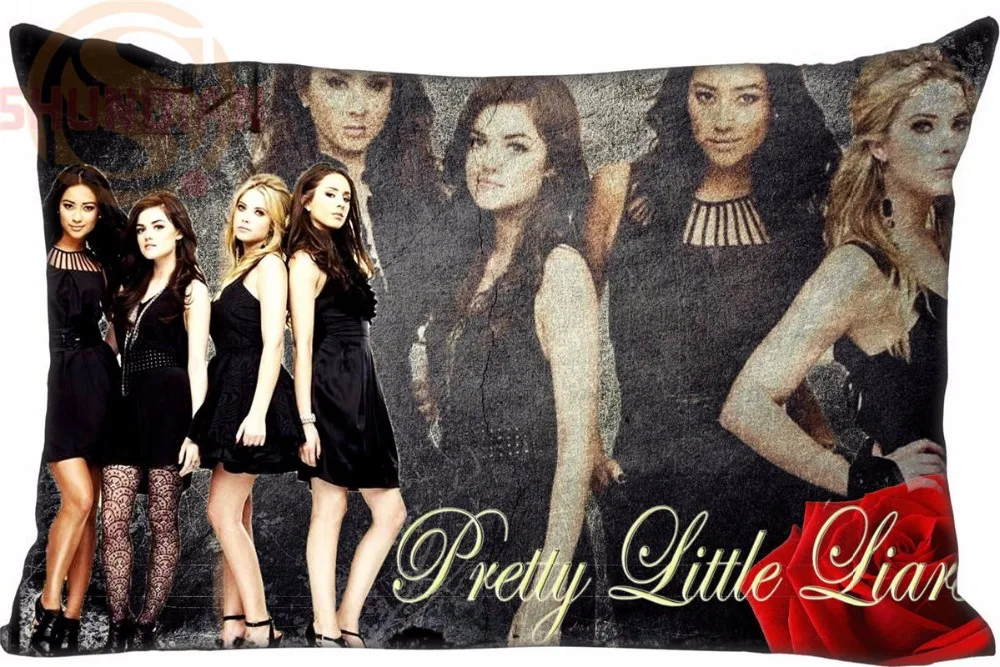 

P#J16 Custom Pretty Little Liars Rectangle Pillowcase zipper Classic Pillow Case size 35X45cm (one side) W#1121Y-H16