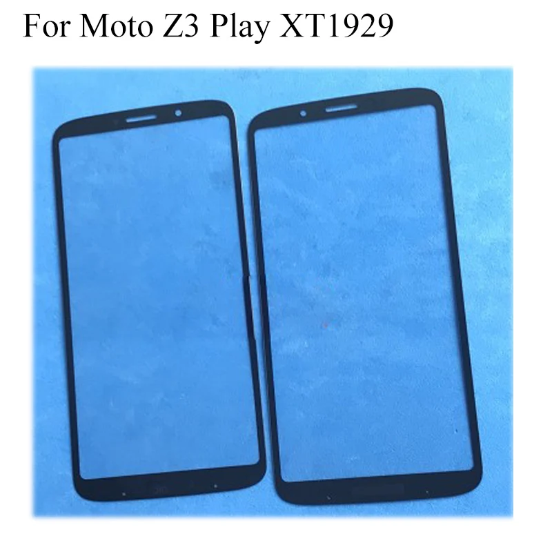 2PCS For Moto Z3 Play Z3play XT1929 Front Outer touch Screen Glass Lens without flex cable Cover Repair Parts Z 3 | Мобильные