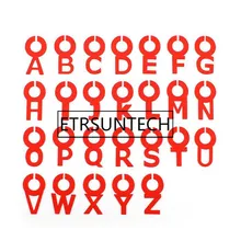 100 Комплекты 26 шт./компл. буквы алфавита силиконовые Кубок вина Стекло бутылки логотип распознавания держатель для чайных пакетиков Label вечерние поставки