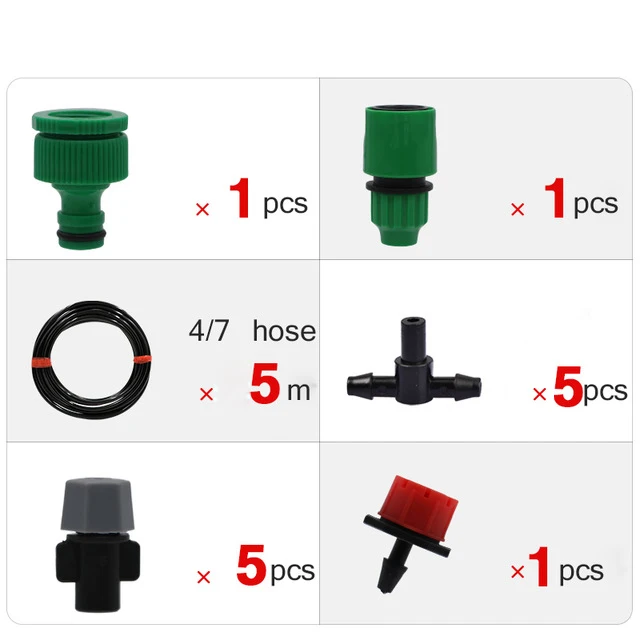 25 м 811 шланг капельного орошения Автоматическая микро система орошения сада спрей самополива наборы с регулируемой капельницей - Цвет: 5M 47