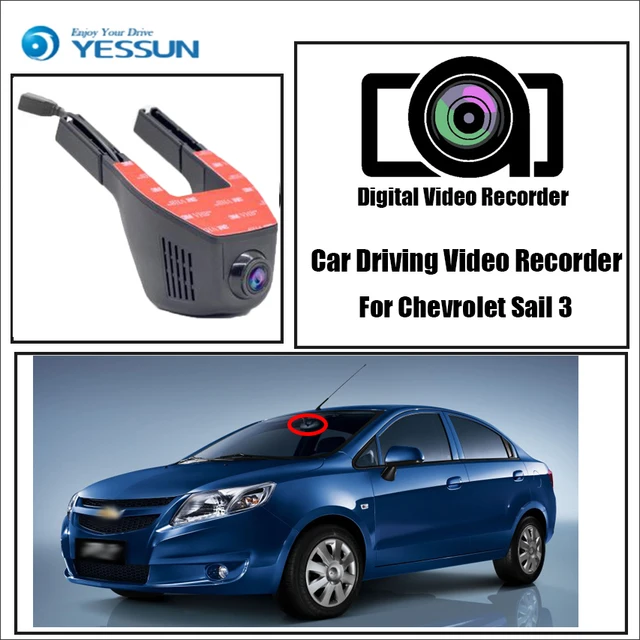Best Price YESSUN for Chevrolet Sail 3 Car Driving Video Recorder DVR Mini Control APP Wifi Camera FHD 1080P Registrator Dash Cam