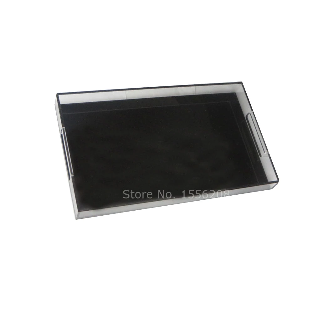 Breakfast Decorative Tray Food Clear Acrylic Tray with Metal Handle,No Need to Assemble-Acrylic Tray for Ottoman,Coffee Table 15x15 Inch, Clear Tea Butler Breakfast Decorative Tray Food Clear Acrylic Tray with Metal Handle,No Need to Assemble-Acrylic Tray for Ottoman,Coffee Table 15x15 Inch, Clear Tea Butler