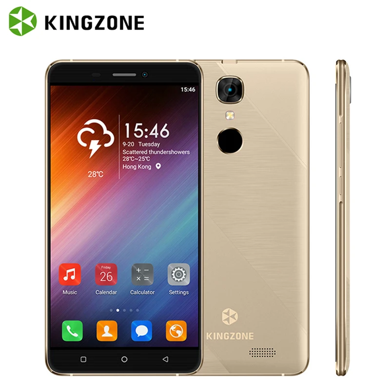 KINGZONE S20 3G 5 5 Inch Smartphone Shockproof Fingerprint Android 6 0 Cell Phone 1GB 8GB