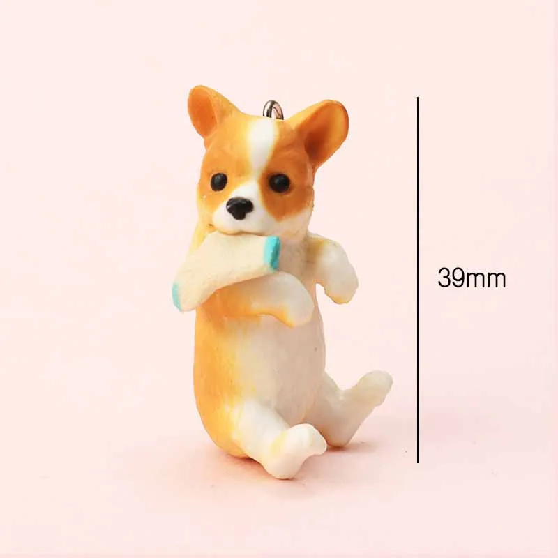 

2019 Cartoon Cute Dogs Expression Husky Toys Keychains Pendant Key Rings Doll For Kids Women Bag Car Keychain Gift