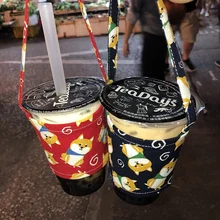 Ручная крышка путешествия 1 шт. ожога доказательство Сумка в форме чашки кофе бутылка для воды с чехлом Спорт Кемпинг теплоизоляция кружка рукав Перевозчик крышка