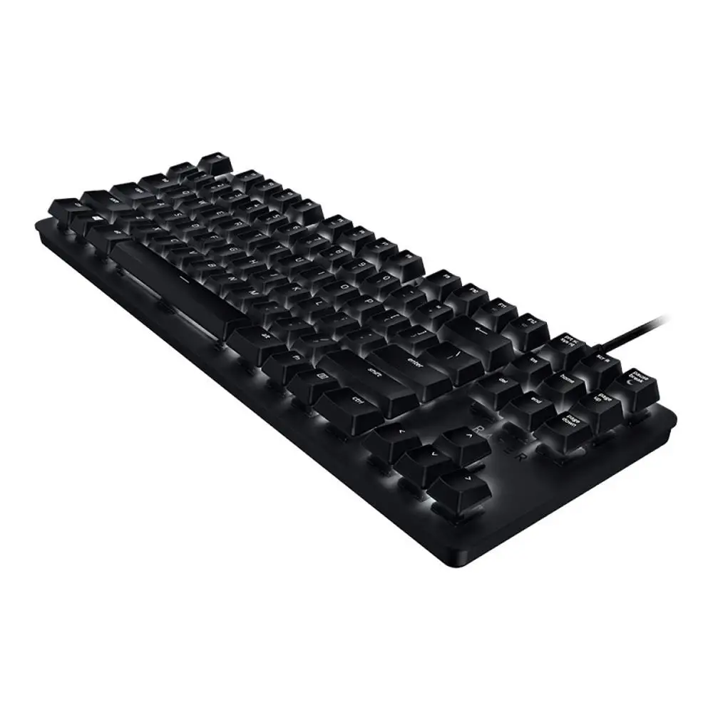 Проводная Механическая игровая клавиатура razer Basilisk Essential BlackWidow Lite с 87 клавишами, бесшумная тактильная оранжевая клавиатура