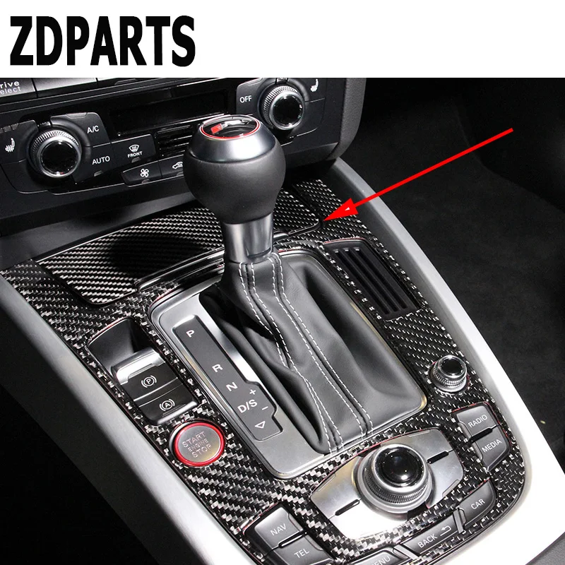 

ZDPARTS Special For Audi A4 B6 B8 B7 B5 A5 Q5 Stickers On Cars Car-Styling Carbon Fiber Gears Shift Panel Trim Accessories