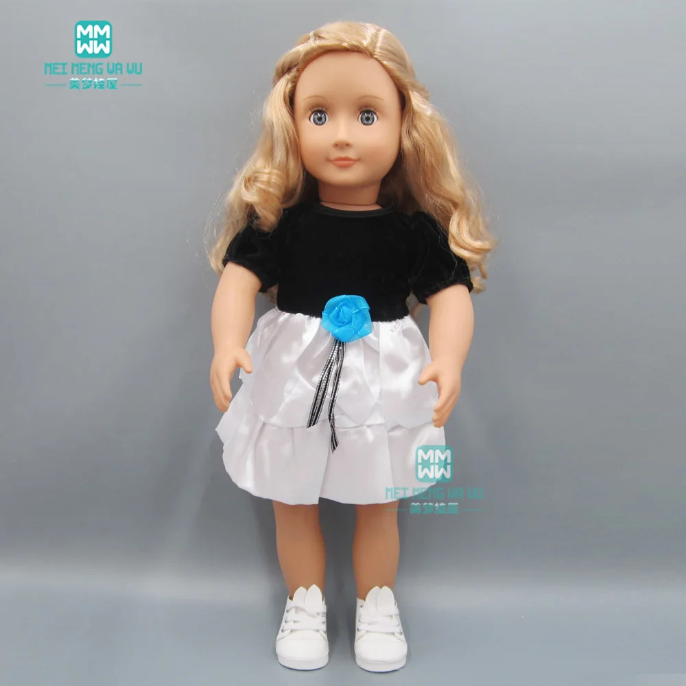 Кукольная одежда для 45 см американские куклы и новорожденные куклы фиолетовое платье принцессы для малышей