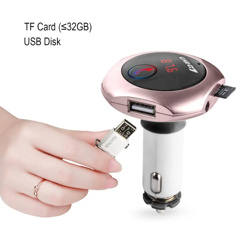 Bluetooth автомобильный fm передатчик с USB Автомобильное зарядное устройство 5V 2.1A