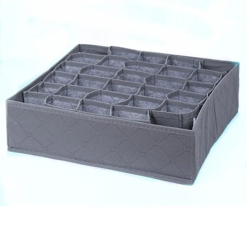 30 Grid Drawer Divider Storage Boxes Bra Underwear Closet Organizer