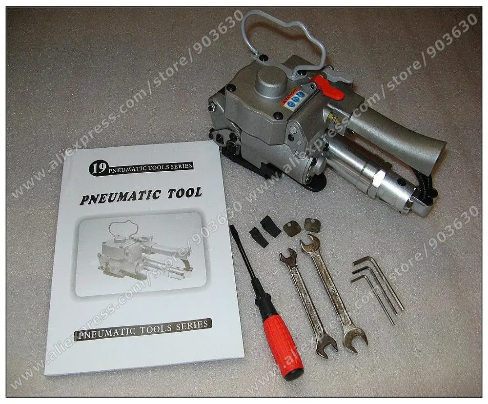 Wholesale China AQD-19 Pneumatic Sealless Combined PET Strapping Machine Packaging Machine for PP Plastic Strip 13-19MM