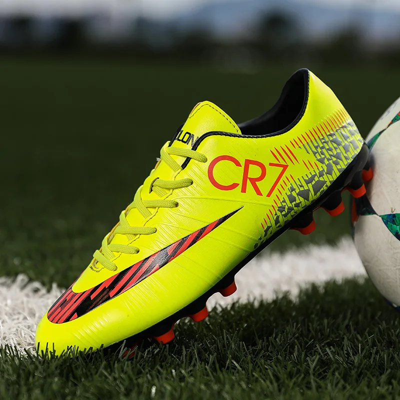 Cena Piłka nożna knagi na świeżym powietrzu mężczyzna kobiet buty piłkarskie trawnik na zewnątrz piłka nożna dla dzieci piłka nożna buty sportowe trampki sportowe