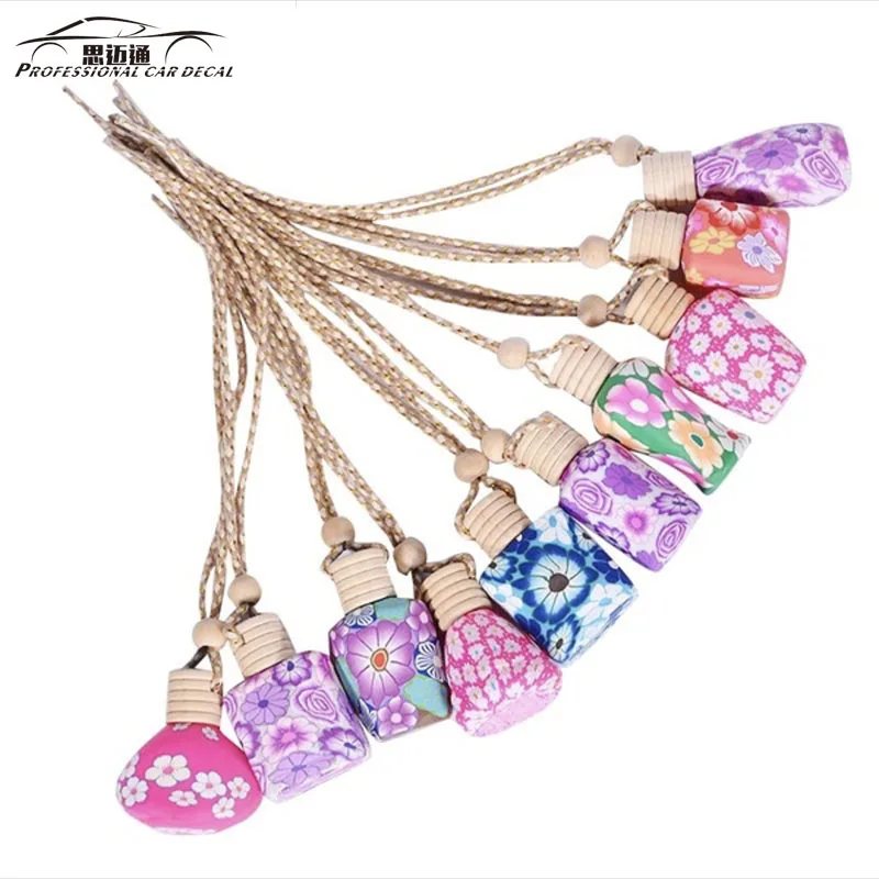 

Car styling Car parfums Auto Hanging Perfume Scent empty Bottle Air Fresher Pendant without perfume mix color flavoring in car