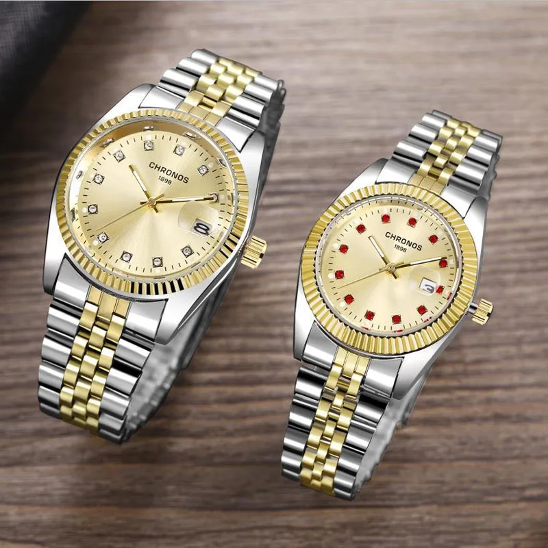 Couple Watch Mens Watches CHRONOS Top Brand Luxury Quartz Watch Women Clock Ladies Dress Wristwatch Fashion Casual lovers Watch Couple Watch Mens Watches CHRONOS Top Brand Luxury Quartz Watch Women Clock Ladies Dress Wristwatch Fashion Casual lovers Watch