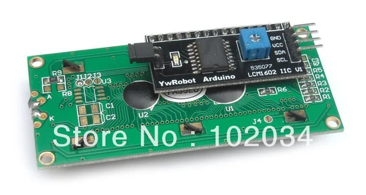 10 шт. х Синий IIC / I2C 1602 последовательный ЖК модуль Дисплей Световые