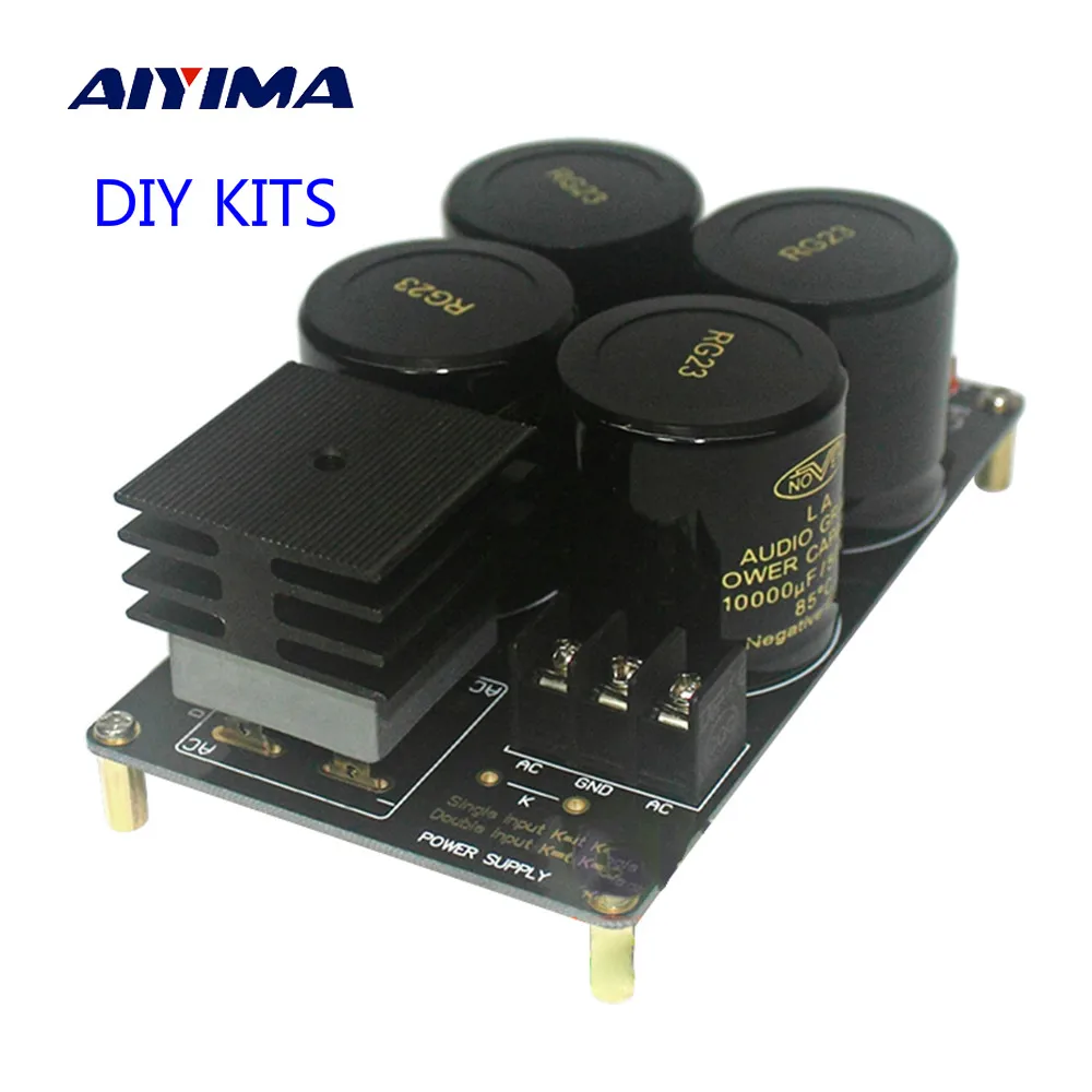 AIYIMA 50A Одиночная плата фильтра выпрямителя питания наборы Diy PCB 10000 мкФ/50 в большой