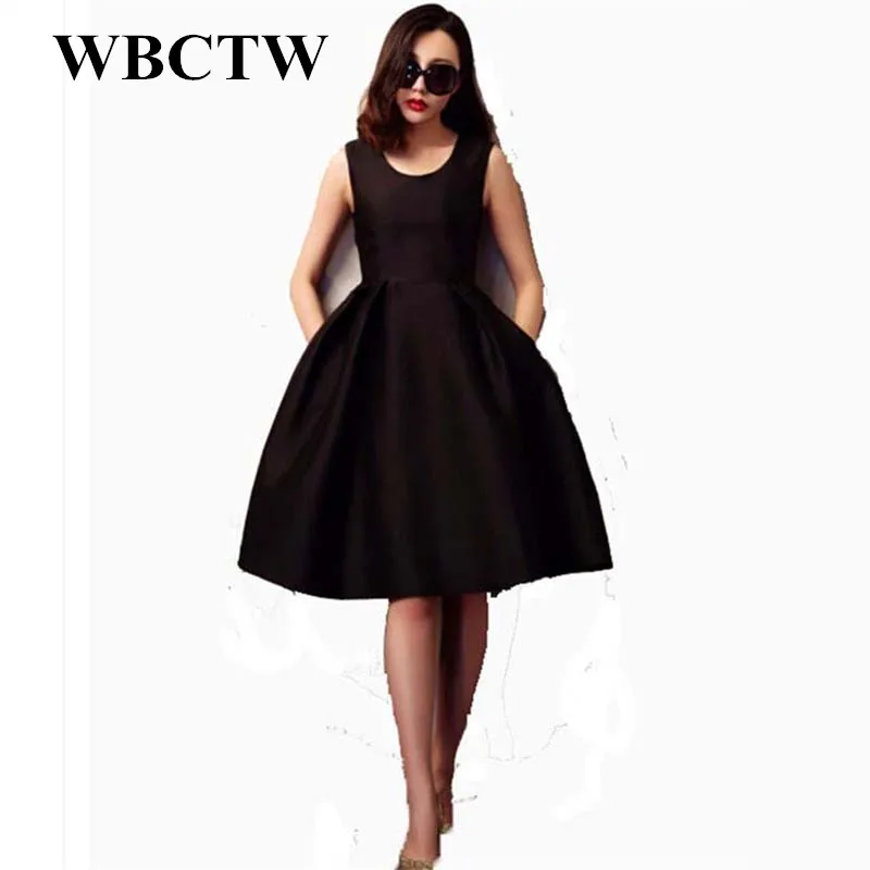 Plus Size Dress Casual Ball Gown Style Sleeveless Midi Dress Summer XXS 7XL Large Size Vintage