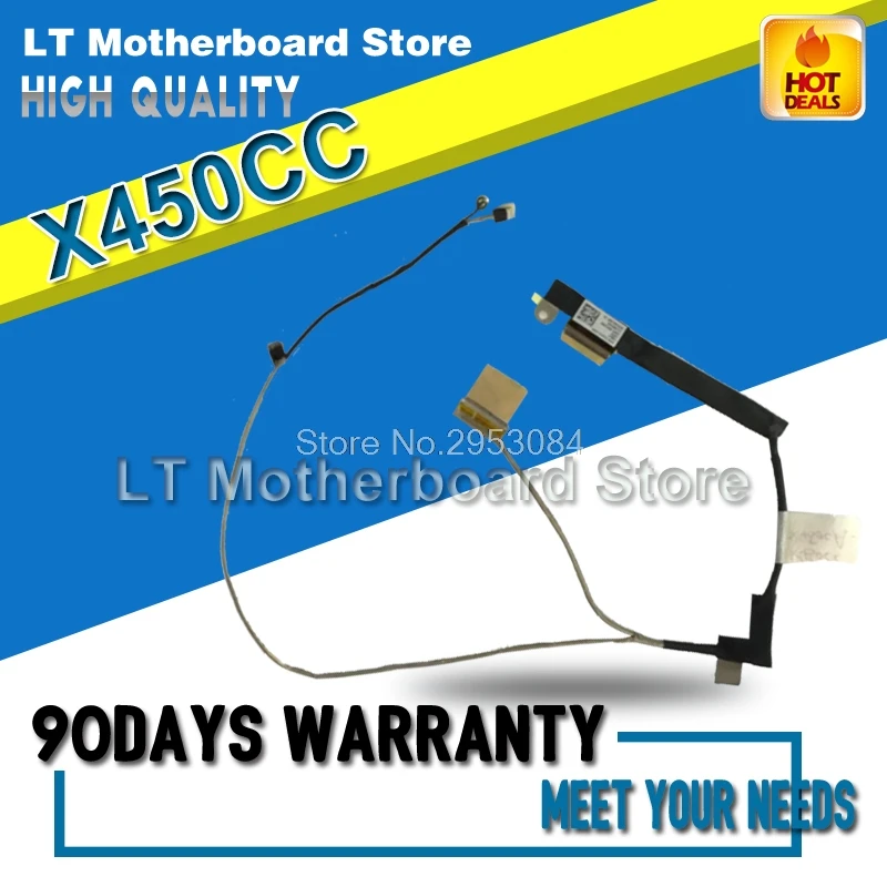 

Original 40pin FOR ASUS Y481C X450CC X450V Y481L K450L A450C X450C X450L X450LA X550VB X450VC X450LB LCD LVDS Cable Video Screen