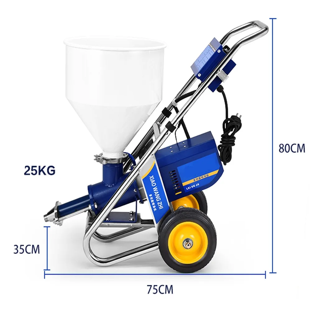 Маленький-Размер затрудняетесь в выборе правильного размера? Многофункциональная Автоматическая распыление под высоким давлением машина для Водонепроницаемый раствор из натурального камня краска шпатлевка