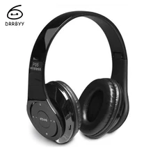 DRRBYY PO5 Fordable Wireless Bluetooth Headset Hand free Calling Headphone With Microphone FM Radio For iPhone