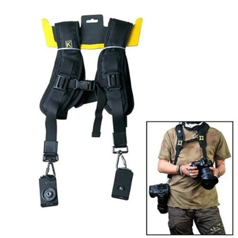 

Double Dual Shoulder Camera Neck Strap Quick Release for Digital SLR DSLR Camera