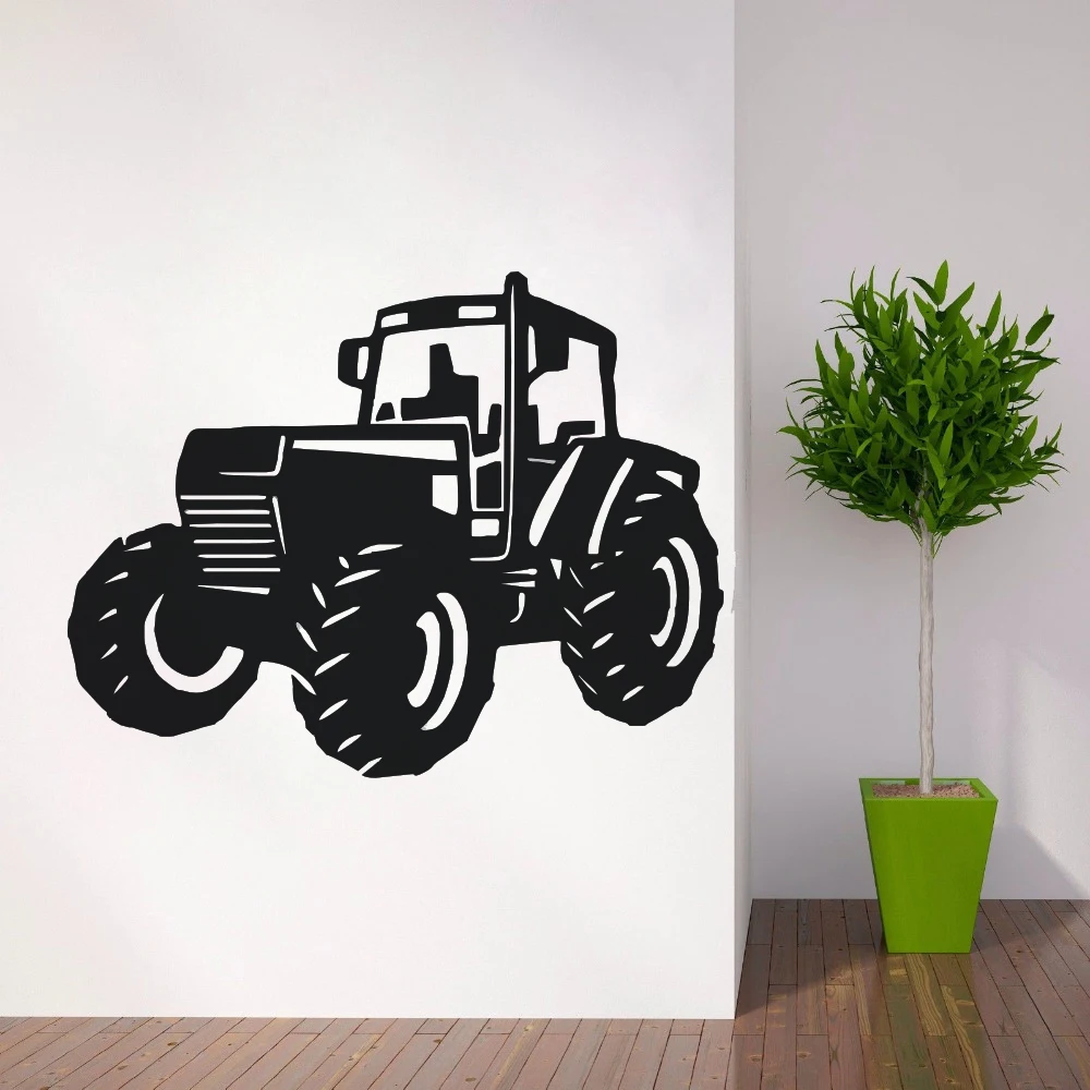 New Design Tractor Wall Decal Farm Home Decoration Farmer Vehicle Wall